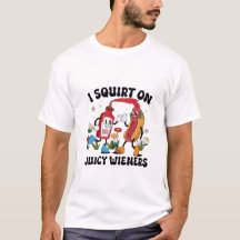 Vintage Cartoon Ketchup Squirt Food Pun