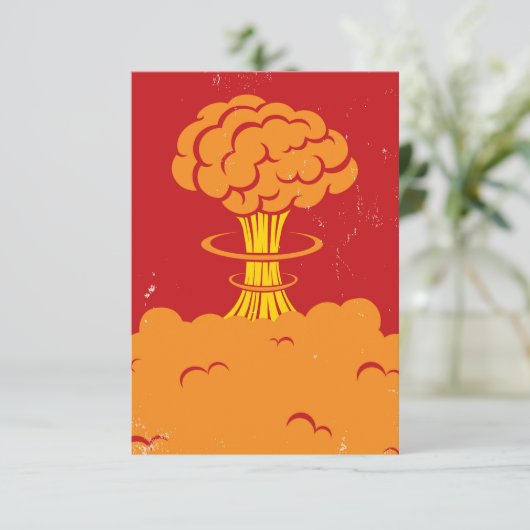 Vintage Cartoon Mushroom Cloud (Standing Front)