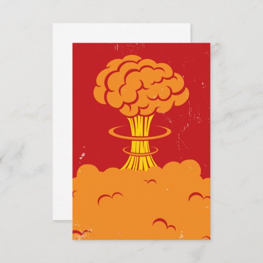 Vintage Cartoon Mushroom Cloud (Front/Back)