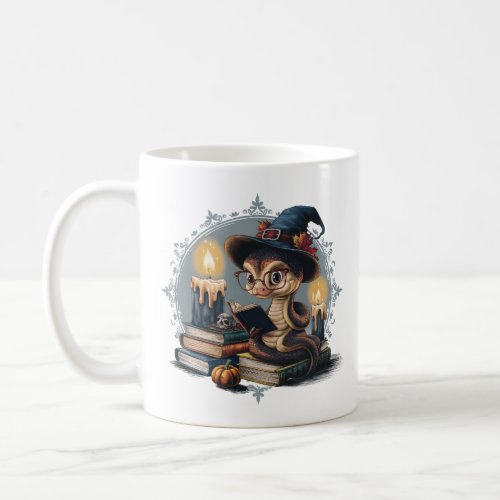 Vintage Cartoon Snake Gothic Halloween Vibes  Coffee Mug