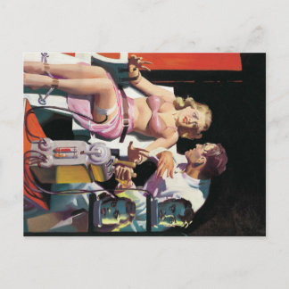 vintage cartoon weird halloween postcard