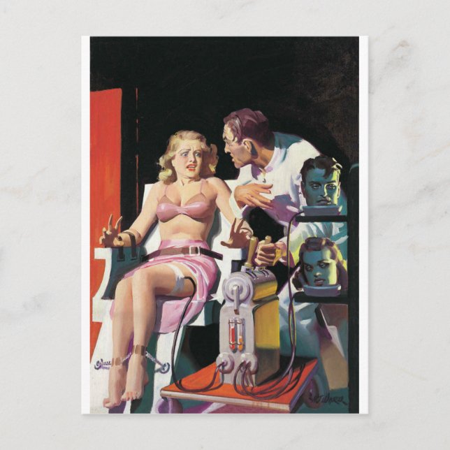 vintage cartoon weird postcard (Front)