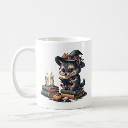 Vintage Cartoon Werewolf Gothic Halloween Vibes  Coffee Mug