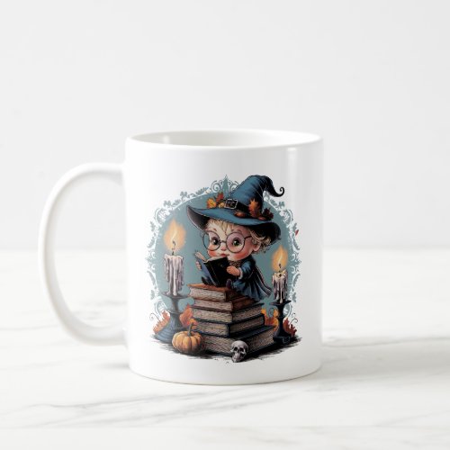 Vintage Cartoon Witch Gothic Halloween Vibes  Coffee Mug