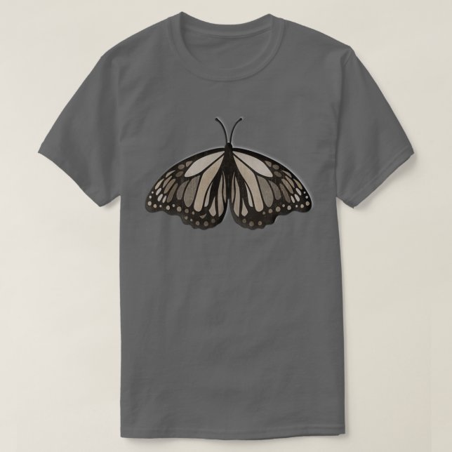 Vintage carved effect butterfly T-Shirt (Design Front)
