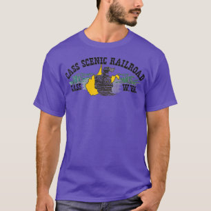 Vintage Cass Scenic Railroad Cass West Virginia T-Shirt