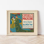 Vintage Cassell's Magazine December 1896 Poster<br><div class="desc">Cassell’s Magazine; December (1896) | Artwork by Louis Rhead (American,  1857-1926)

Vintage 19th century magazine cover art.

Use the design tools to add custom text or personalize the image.</div>