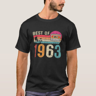 Vintage Cassette Best Of 1963 Born 59Th Birthday T-Shirt