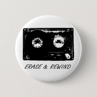 Vintage cassette design! pinback button