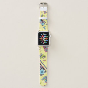 Vintage cassette, roller skates: retro apple watch band
