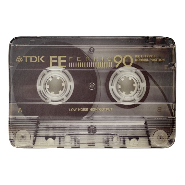 Vintage Cassette Tape Bath Mat (Front)
