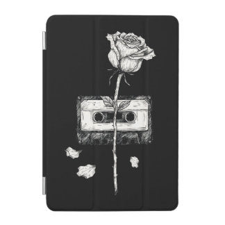 Vintage Cassette Tape Blooming Rose Aesthetic iPad Mini Cover