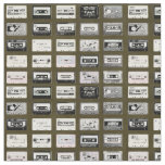 Vintage Cassette Tape Fabric