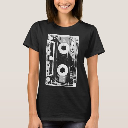 Vintage Cassette Tape Hip Hop Music 80s 90s Retro  T_Shirt