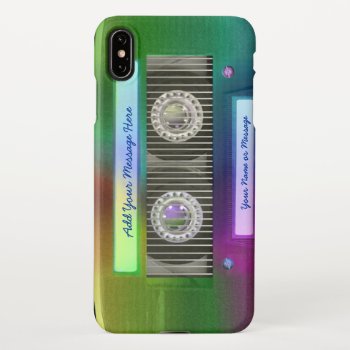 Vintage Cassette Tape Iphone Xs Max Case by Customizeables at Zazzle