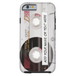 Vintage Cassette Tape Look - Funny Pattern Tough iPhone 6 Case