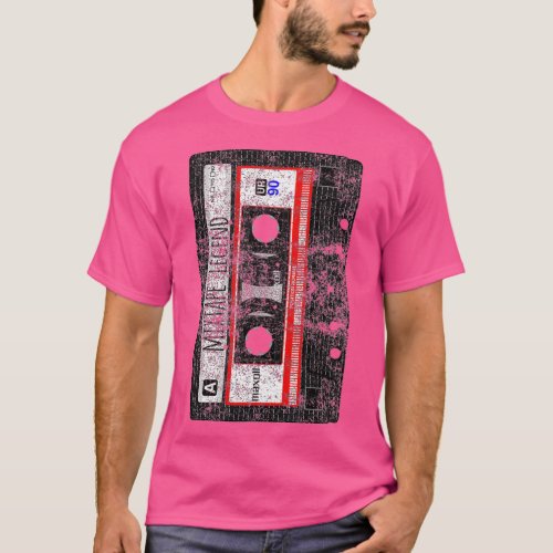 Vintage Cassette Tape Pencil 70s 80s 90s Music  T_Shirt