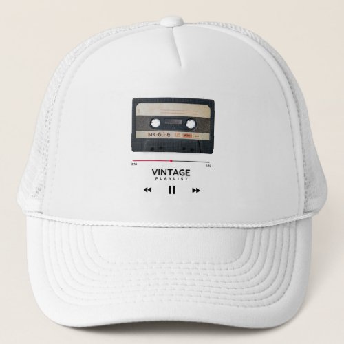 Vintage Cassette Tape Trucker Hat