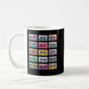 Vintage Cassette tapes Collection 80's 90's Music Coffee Mug