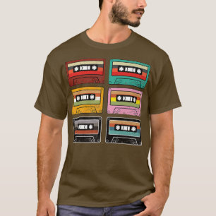 Vintage Cassette Tapes Collection 80's 90's Music T-Shirt