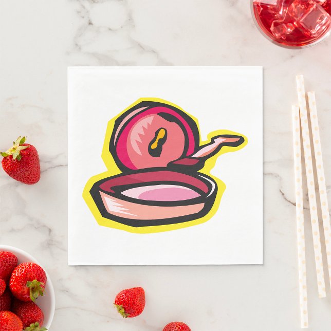 Vintage Cast Iron Griddle Retro Cooking Art  Napkins (Creator Uploaded)