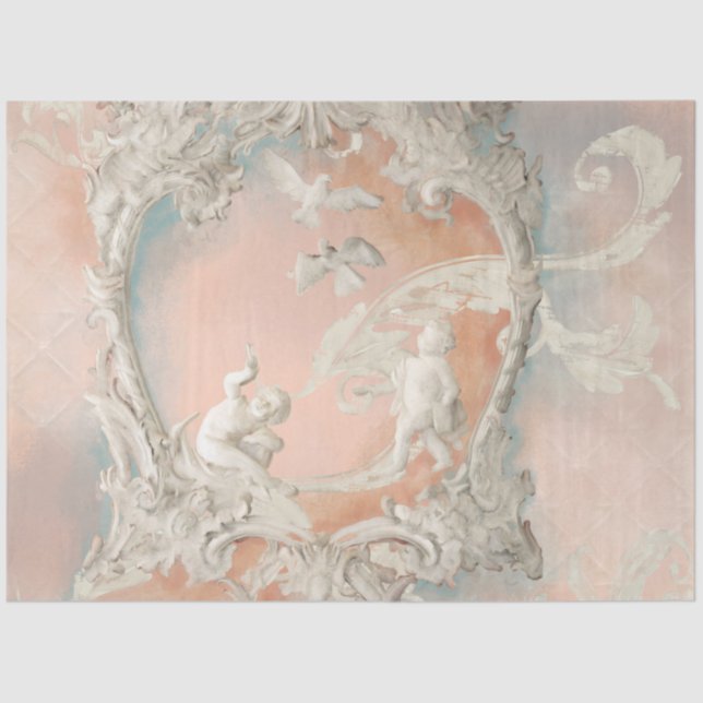 Vintage Castle Baroque Rococo Schloss Augustusburg Tissue Paper (Front)
