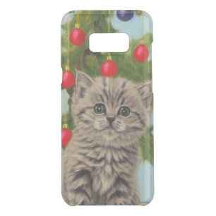 Vintage Cat and Christmas Tree Uncommon Samsung Galaxy S8+ Case