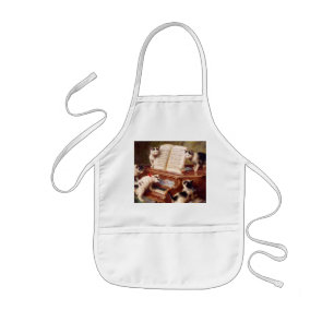 Vintage Cat Art: Kittens' Recital Kids' Apron