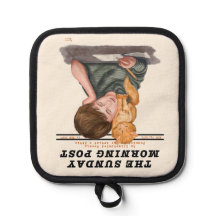 Vintage Cat & Boy Illustrated Magazine 1920s