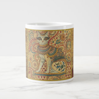 Vintage Cat, Cat Motif Art , Ancient Greece Style, Giant Coffee Mug