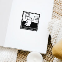 Vintage Cat Custom Book Ex Libris