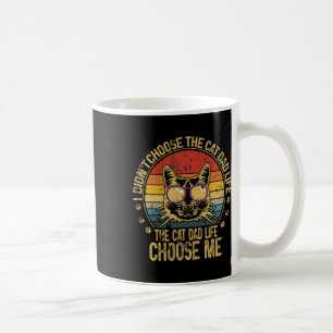 Vintage Cat Dad For Men Funny Cat Dad Father's Day Coffee Mug