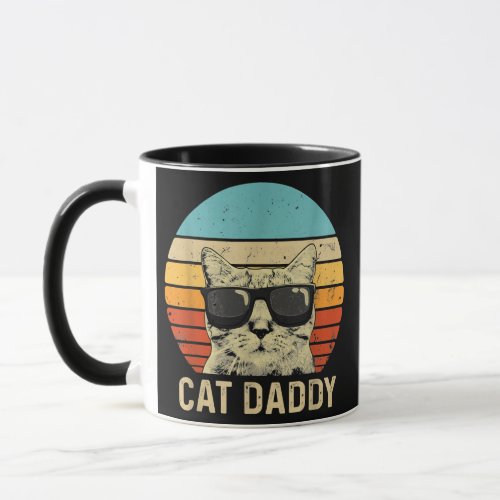 Vintage Cat Daddy Funny Cat Lover Gift Cat Dad Mug
