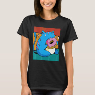 Vintage Cat Donut T-Shirt