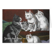 Vintage Cat Family (Front Horizontal)