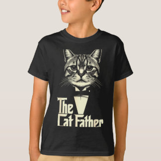Vintage cat father dad life cat dad happy father's T-Shirt