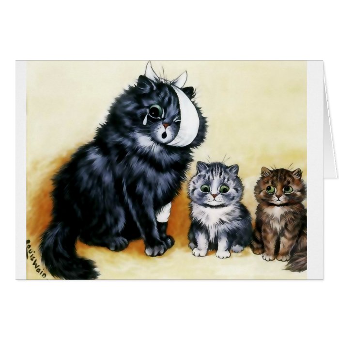 Vintage Cat Get Well Soon Card Zazzle Vintage Cat Get Well Soon Card Zazzle