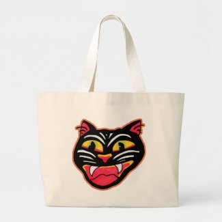  Vintage Cat Halloween Art Cartoon Spooky Vibes