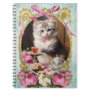 Vintage Cat,Kitten,French,paris,tea,cake,roses,猫 Notebook