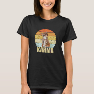 Vintage Cat Music Gifts For Teens Karma T-Shirt