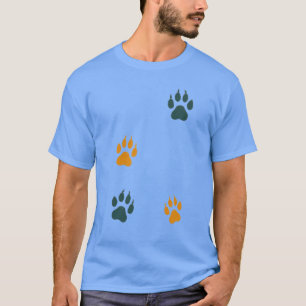 Vintage Cat Paw Prints – Retro Feline Footprints T-Shirt