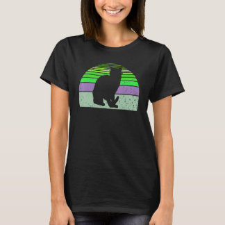 Vintage Cat Retro Cat Silhouette Kitten Animal 80 T-Shirt