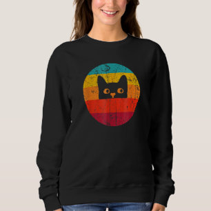 Vintage  Cat  Retro Vintage Sweatshirt