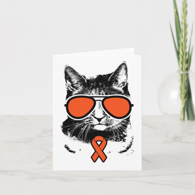 Vintage Cat Rsd Crps Awareness  Card (Front)