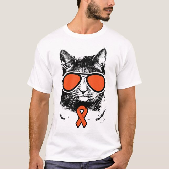 Vintage Cat Rsd Crps Awareness  T-Shirt (Front)