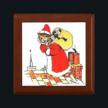 Vintage Cat Santa Claus (Christmas), Louis Wain Gift Box<br><div class="desc">Louis Wain (5 August 1860 – 4 July 1939) was an English artiste known for his drawings,  which consistently featured anthropomorphised large-eyed cats and kittens. In his later years he may have suffered from schizophrenia (although this claim is disputed),  which,  according to some psychiatrists,  can be seen in his works. Quote:Wikipedia</div>