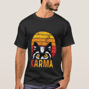 Vintage Cat summer Music karma T-Shirt