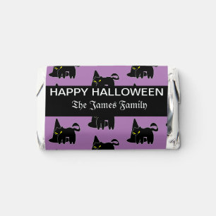 Vintage Cat Witch Hat Happy Halloween  Hershey's Miniatures