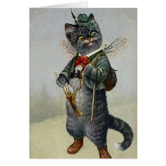 Vintage - Cat with Bow & Arrows, Cards (Front)