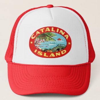 Vintage Catalina Island California Trucker Hat by historicimage at Zazzle